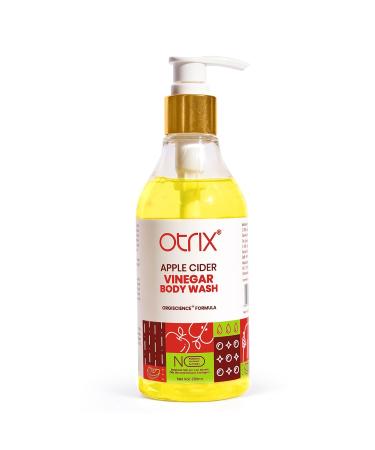 O.trix Apple Cider Vinegar Body Wash | Purifying & Hydrating Skin Cleanser with Natural Ingredients | Cures Acne Bumps Patchiness & Balances pH | Body Wash For Women and Men | 290ml