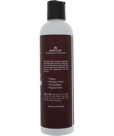 ZION HEALTH Face Scrub with Black Cherry Extract - 8 Fl Oz | Premium Exfoliating Skin Care for All Skin Types - Buy Online on GoSupps.com