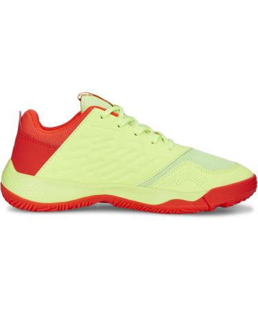 PUMA Unisex Kids Accelerate Turbo Jr II Handball Shoe - Fast Yellow/Red Blast - Size 33 EU - International Shipping Available - Buy Online on GoSupps.com