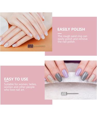FRCOLOR 1 Set Nail Sand Circle Cap faux nails artificial nails Nail art sanding bands Nail drilling bits drill for nails professional manicure kit nail kits manicure sanding bands frosted - Buy Online on GoSupps.com