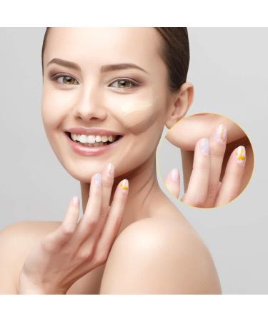 FRCOLOR Gold Nail Art Adhesive Sticker Decals 3D Metallic Silver Nail Decorations Water Transfer for Women Girls Nail Art Supplies Golden Silver - Buy Online on GoSupps.com