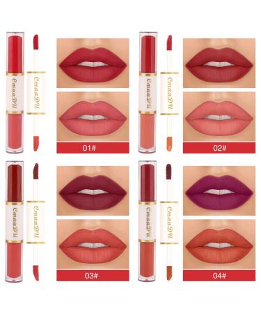 8 Colors Liquid Matte Lipstick Set for Dark Skin Women - Long Lasting 24 Hour Matte Lipstick - Pack of 8 - Buy Online on GoSupps.com