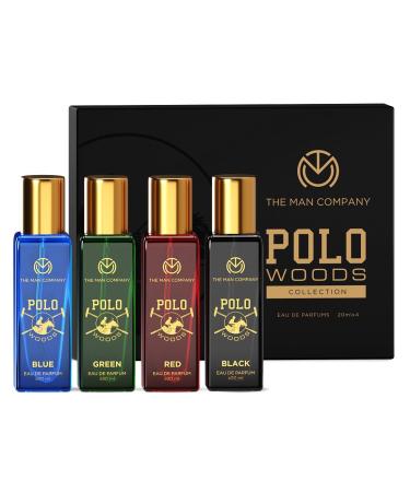 The Man Company Specially Curated Perfume Gift Set For Men Spray - 4X20Ml - Polo Woods Collection | Premium Long-Lasting Fragrance | Luxury Eau De Parfum | Gift Set For Him