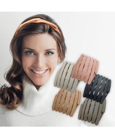 Compact Foldable Headbands - 5-Piece Set Retractable Pocket Hair Bands & DIY Accessories for Stylish Hair Hoops | International Shipping Available - Buy Online on GoSupps.com