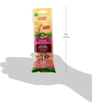 Living World Extrusion Rabbit Food (3-Pound) + Living World Rabbit Veggie Treat Sticks (4-Ounce) - Buy Online on GoSupps.com