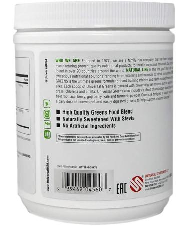 Universal Nutrition Greens Powder - 300g Superfood Blend for Vitality & Wellness - Buy Online on GoSupps.com