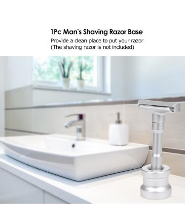 2pcs Aluminum Alloy Men's Razor Stand for Safety Shaving Razors - Buy Online on GoSupps.com