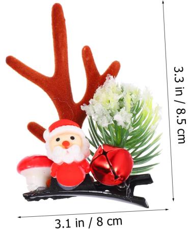Amosfun 2 Pairs Christmas Hair Clips Stocking Fillers Xmas Reindeer Hair Band Christmas Hair Pins Elk Antler Cosplay Costume Accessory Non-woven Fabric Girl Child Antlers Clothing - Buy Online on GoSupps.com