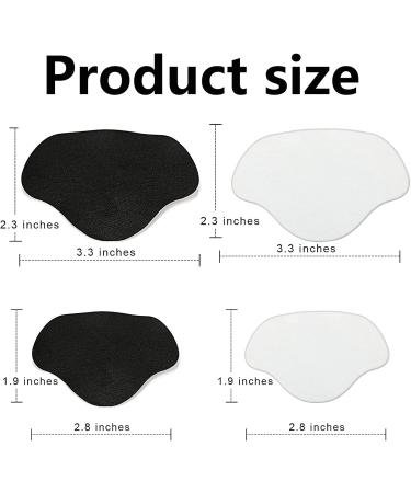 Oluksk 8 Pairs Self-Adhesive Leather Heel Protection & Repair Patches - Black & White Heel Cushions for Shoes - Buy Online on GoSupps.com