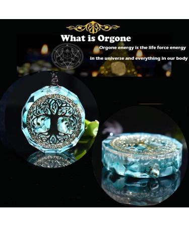 Tree of Life Orgonite Energy Pendant Reiki Chakra Necklace Stone chakra stone - Buy Online on GoSupps.com