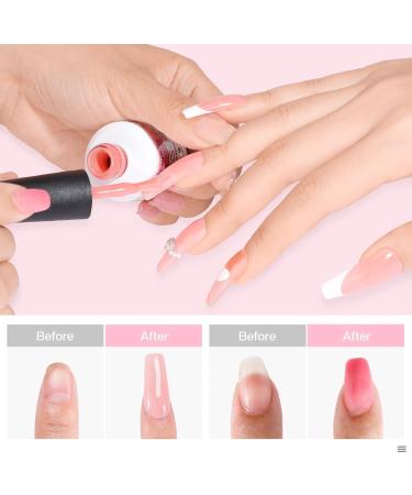 Morovan Builder Nail Gel Kit - 5 in 1 Professional Builder Gel Nail Kit 6 Colors Nail Builder Gel 15ml Builder Gel in a Bottle Extension Nail Hard Gel Nail Builder Manicure Nail Art Design for Women - Buy Online on GoSupps.com