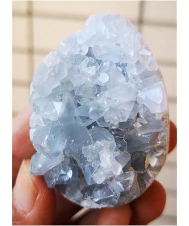 Crystal Rough Stone Natural Celestite geode Quartz Cluster Crystal Specimen Balance Gemstone Decoration - Buy Online on GoSupps.com