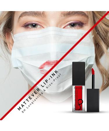 COSMETIC NOTE - Mattever Lip-Ink | Long-Lasting Transfer-Free Matte Lip Ink | Plumping Ultra-Pigmented Lipstick (Peach Rose) - Buy Online on GoSupps.com