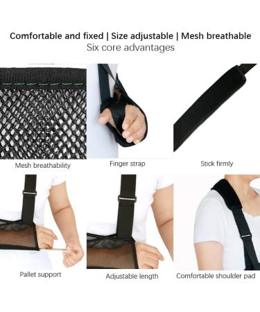 AWAVM Mesh Shoulder Sling Arm Brace For Torn Rotator Cuff Injury Arm Sling Shoulder Injury Sling for Arm Support Adjustable Shoulder Support For Shower Stabilizer For Elbow Wrist Thumb Injuries - Buy Online on GoSupps.com