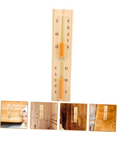 Doitool 15-Minute Sandwatch Timer - Wood Sauna Timer Hourglass for Home & Gym | Perfect 15-Minute Countdown for Sauna Sessions - Buy Online on GoSupps.com