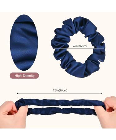 Premium Satin Silk Scrunchies for Women - 8 Pieces Hair Tie Set - Soft Elastic Ponytail Holders in 8 Colors - Perfect Hair Jewelry for Girls - Buy Online on GoSupps.com