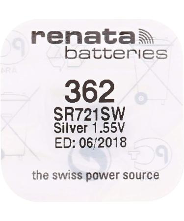 Buy Genuine Renata 362 SR721SW Swiss Made Silver Batteries | Strip of 10 | 1.55V for Long-lasting Power - Buy Online on GoSupps.com