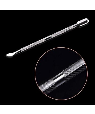 Professional Stainless Steel Cuticle Pusher - 2-Sided for Manicure Foot Care & Nail Art | International Shipping Available - Buy Online on GoSupps.com