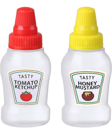 4Pcs Mini bottles mini ketchup bottle maggi bottle spice bottles sauce bottle mini salt shaker for on the go for hot sauce barbecue sauce olive oil ketchup mayonnaise Sauces and Marinades - Buy Online on GoSupps.com