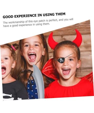 Didiseaon 24 Pcs Pirate Eye Patches Kids & Adults Halloween Costume Accessories | Blindfolds for Parties & Play - Buy Online on GoSupps.com