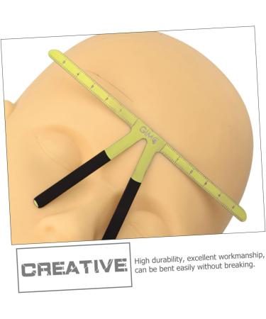 FOYTOKI Household Eyebrow Measure Tool Stainless Steel Triangle Ruler Nose Triangle Ruler 13.8x7cm Golden - Buy Online on GoSupps.com