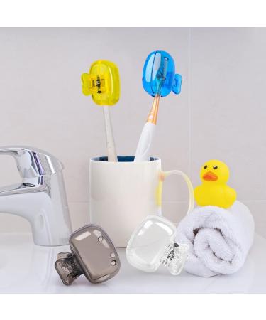 Fowecelt Toothbrush Head Caps - 4Pcs Travel Cover Set for Electric & Manual Toothbrushes - Buy Online on GoSupps.com