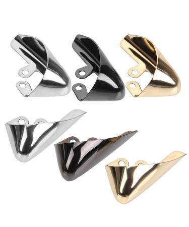 ULTECHNOVO Shoe Pointed Protectors 6PCS Metal Shoes Pointed Protector Hollow High Heels Toe Cap for Shoes Protection Repair Decoration