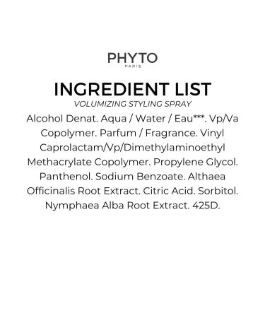 PHYTO VOLUME Volumizing Blow Dry Spray Instant Volume No Stiffness Heat Protection For Fine Hair Thin Hair Silicone Free 5.07 fl. oz New Pack - Buy Online on GoSupps.com