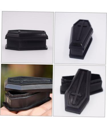 Ciieeo 30 Pcs Coffin Model Graveyard Prop Halloween Coffin Statue Coffin Shaped Boxes Candy Bowls Decorative Haunted House Prop Toys Ornament Prank Props With Cover Plastic Fake 5.5X3.7X2.3CMx3pcs Blackx3pcs - Buy Online on GoSupps.com