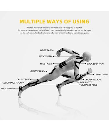 OK TAPE Kinesiology Tape Precut - Kids I Shape for Kid&Teenage  5.9 Inches 32 Strips  Green & Orange / XTreme Y Shape for Football Swimming  Basketball Tennis Gym Workout All Intense Exercise Sports 10 Inches 20 Strips  Black  1 roll - Buy Online on GoSupps.com