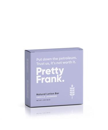 PRETTY FRANK Natural Lotion Bar   Body Lotion Bar and Daily Moisturizer with Shea Butter  Cocoa Butter and Organic Beeswax  Paraben Sulfate Free  Petroleum Free  Eco-Friendly - Vanilla Lavender
