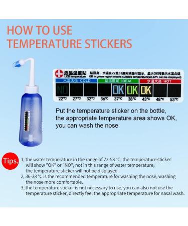 Nasal Irrigation System 300ml - BPA-Free Sinus Rinse Bottle for Adults & Kids | Includes 20 Salt Packets and Sticker - Buy Online on GoSupps.com
