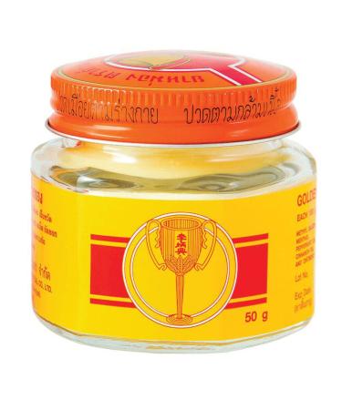 Golden Cup Balm Yellow Herbal Thai Ointment 50g