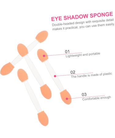 IWOWHERO 100pcs Double Ended Eyeshadow Brush Makeup Gadgets Eyeshadow Makeup Sponge Plastic White - Buy Online on GoSupps.com