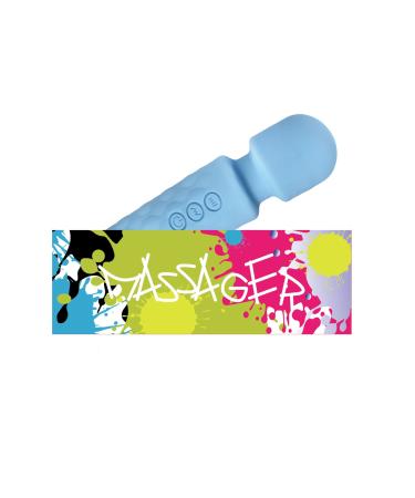 Powerful Mini Massager - Handheld Waterproof Quiet Rechargeable Personal Massager for Women Blue