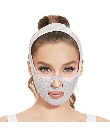 New UpgradeBeauty Face Sculpting Sleep Mask, V Line Lifting Mask Double Chin Reducer, Double Chin Eliminator, Chin Mask Lift, Face Lifting Mask, Chin Strap for Double Chin for Women (1PCS)