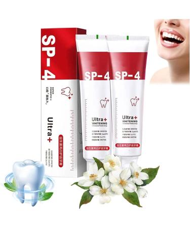 Yayashi SP-4 toothpaste SP-4 probiotic toothpaste SP-4 lightening toothpaste for fresh breath natural tooth bumper for all oral concerns lighter smile (whitening-2 pieces)