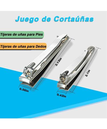 Xnourney Nail Clippers Set Premium Stainless Steel Nail and Toenail Cutters Nail Cutter Sets with Sharp Nail File - Buy Online on GoSupps.com