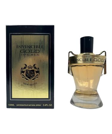INVINCIBLE GOLD 3.4 Oz EDT Woody Aromatic fragrance for Men's Cologne Eau de Toilette - Buy Online on GoSupps.com