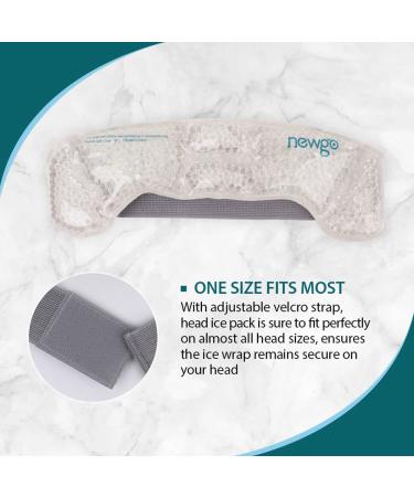 NEWGO Ice Pack Headband 2 Pack - Hot Cold Therapy for Migraine Headaches & Sinus Pain Relief - Buy Online on GoSupps.com