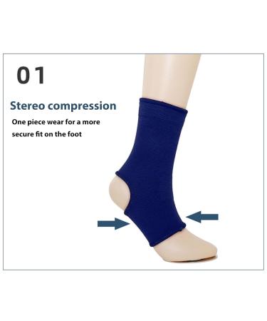 RiToEasysports Ankle Brace Socks - Compression Sleeve for Injury Recovery & Joint Pain Relief for Men & Women (Blue) | International Shipping Available - Buy Online on GoSupps.com