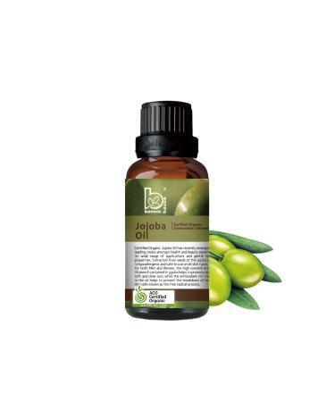 Organic Jojoba Oil by B BONNIE HOUSE | Deeply Moisturizing for Skin Face Hair Massage | 100% Pure Oil Travel Size