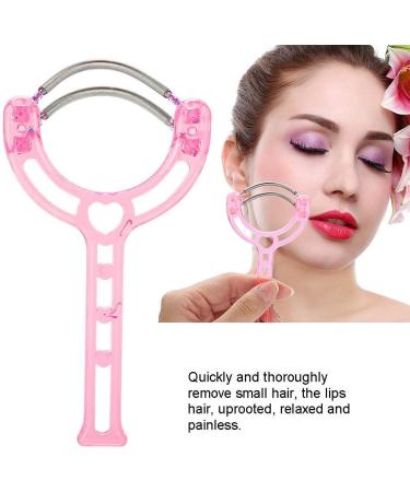 Handheld Face Roller Epilator Facial Hair Face Removal 2 Colors Portable Face Lips Hair Epilator Removal Plastic Spring Device Beauty Tool () Pink - Buy Online on GoSupps.com