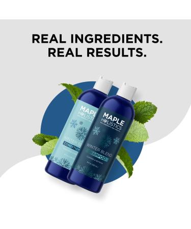 Sulfate Free Hard Water Shampoo and Conditioner with Mint Essential Oils - Hydrating Hair Treatment for Shine - Paraben & Cruelty Free - 8 Fl Oz - Buy Online on GoSupps.com
