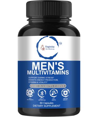 Yogivita Men s Multivitamin Complete Wellness Energy & Immunity Support Vegan Gluten-Free 60 Capsules - Buy Online on GoSupps.com