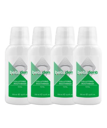 BetaDent set with 4 oral care products Total effectiveness against plaque tartar tooth decay bad breath gum inflammation.Natural ingredients maximum effectiveness fresh breath.4 x 250 ml