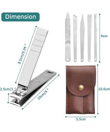 6mm Wide Jaw Extra Large Toenail Clippers for Thick Nails - Professional Heavy Duty Cutter for Men, Women, Seniors - Includes Nail File - Pedicure Manicure Kit - Buy Online on GoSupps.com