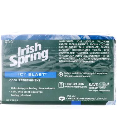 Buy Irish Spring Icy Blast Bath Bars - 4 oz Pack of 6 | International Shipping - Buy Online on GoSupps.com