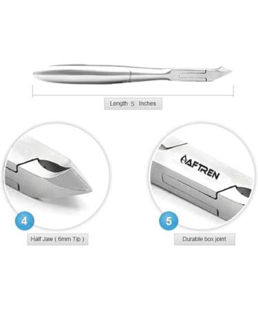 Nail Cuticle Cutter Japanese Steel Cuticle Trimmer Ingrown Toenail Manicure Treatment Tool for Men Women Kids Spa 5.5 Inch Silver - Buy Online on GoSupps.com