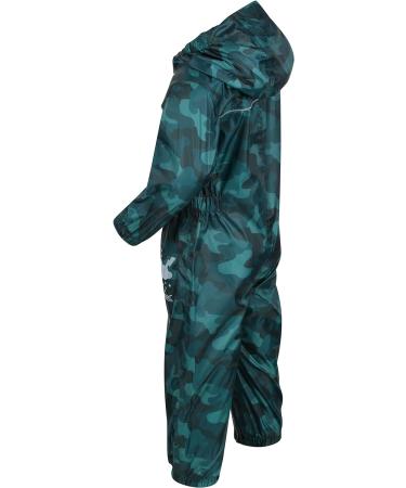 Regatta Kids Puddle Iv All-in-One Suit - Deep Pine Camo | Sizes 36-48 - Buy Online on GoSupps.com